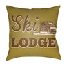 Artistic Weavers Lodge Cabin Ski Mustard/Beige main image