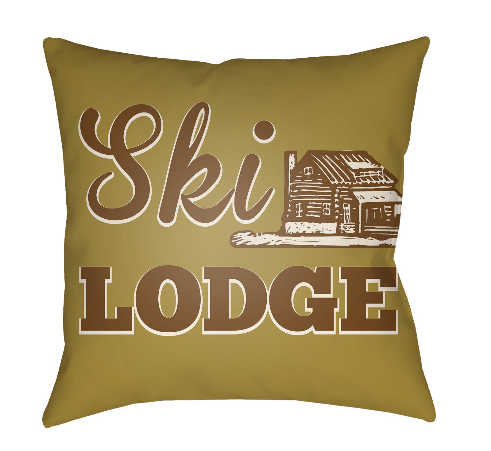 Artistic Weavers Lodge Cabin Ski Mustard/Beige main image