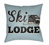 Artistic Weavers Lodge Cabin Ski Light Blue/Beige main image