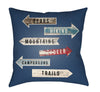Artistic Weavers Lodge Cabin Compass Navy Blue/Beige main image