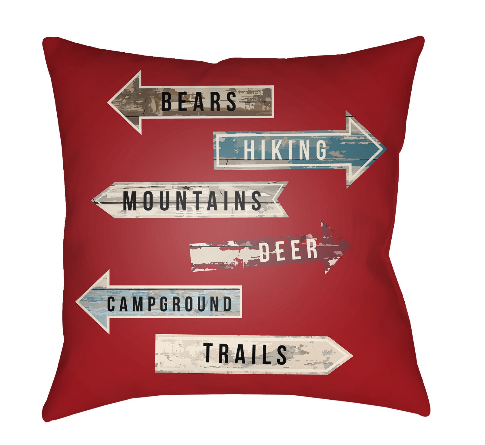 Artistic Weavers Lodge Cabin Compass Crimson Red/Beige main image