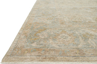 Loloi Legacy LZ-01 Ash/Lagoon Area Rug Round Image Feature