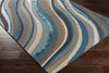 Artistic Weavers Lounge Carmen Aqua Multi Area Rug Corner Shot