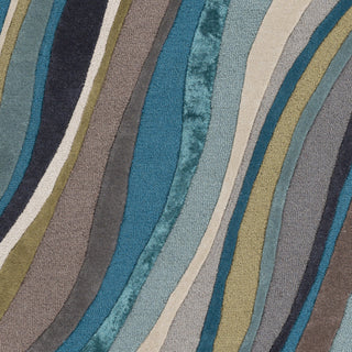 Artistic Weavers Lounge Carmen Aqua Multi Area Rug Swatch