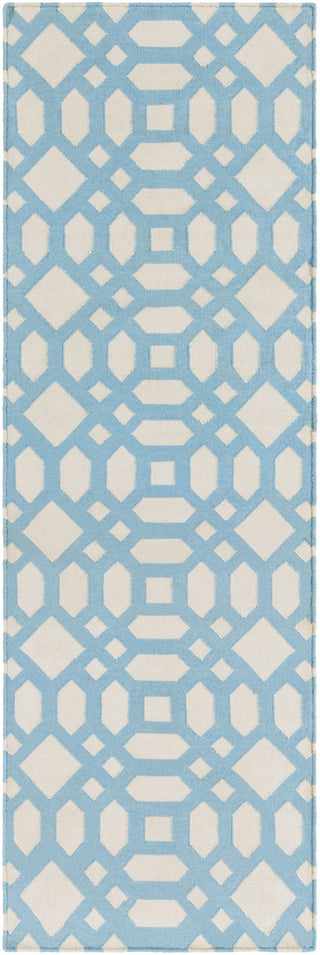 Surya Lagoon LGO-2063 Aqua Area Rug 2'6'' X 8' Runner