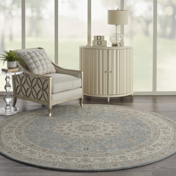 Nourison Living Treasures LI15 Aqua/Ivory Area Rug – Incredible Rugs ...