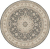 Nourison Living Treasures LI15 Grey/Ivory Area Rug Round