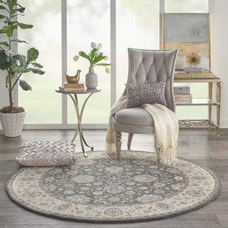 Nourison Living Treasures LI16 Grey/Ivory Area Rug