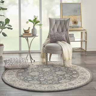 Nourison Living Treasures LI16 Grey/Ivory Area Rug