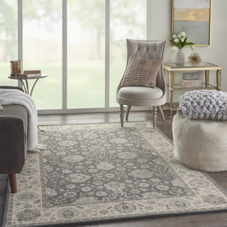 Nourison Living Treasures LI16 Grey/Ivory Area Rug