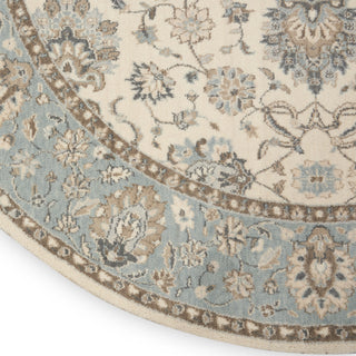 Nourison Living Treasures LI16 Ivory/Aqua Area Rug