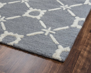 Rizzy Luniccia LI9483 Light Blue Area Rug Corner Shot