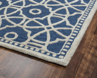 Rizzy Luniccia LI9511 Blue Area Rug Corner Shot