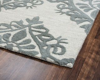 Rizzy Luniccia LI9514 Green/Grey Area Rug Corner Shot