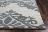 Rizzy Luniccia LI9514 Green/Grey Area Rug Edge Shot