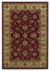 KAS Lifestyles 5431 Red/Ivory Kashan Machine Woven Area Rug