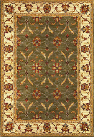 KAS Lifestyles 5470 Green/Ivory Agra Machine Woven Area Rug