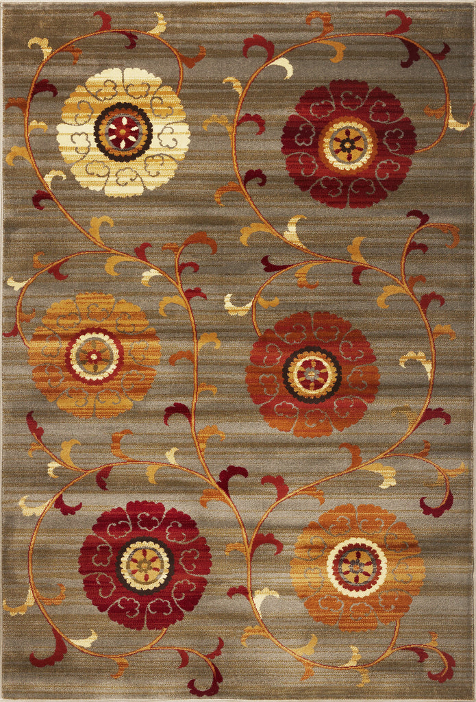 KAS Lifestyles 5481 Slate Whimsy Machine Woven Area Rug