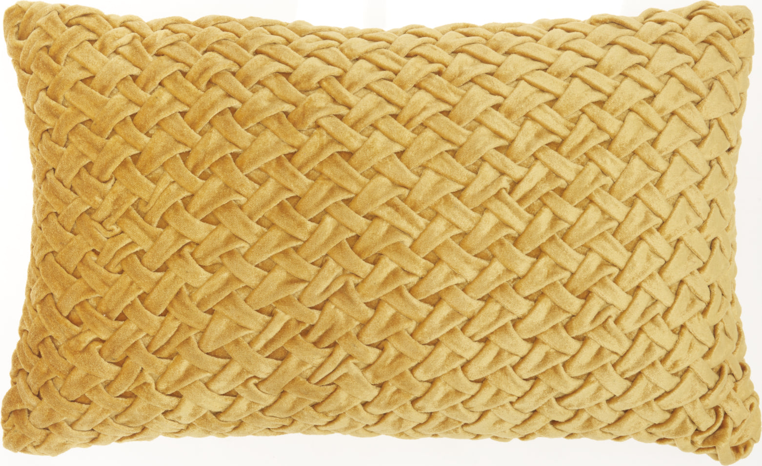 Nourison Life Styles Ruched Basketweave Gold by Mina Victory main image
