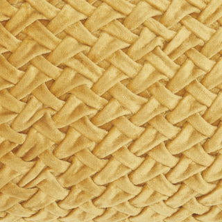 Nourison Life Styles Ruched Basketweave Gold by Mina Victory 