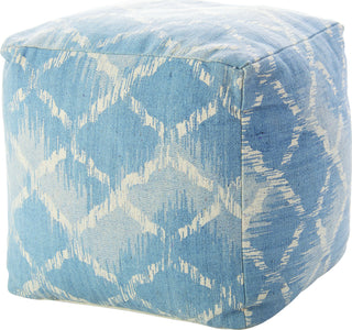 Nourison Life Styles LATTICE POUF Ocean by Mina Victory main image