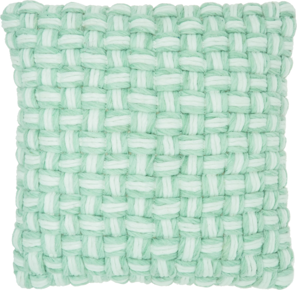 Nourison Life Styles Basketweave Celadon by Mina Victory main image