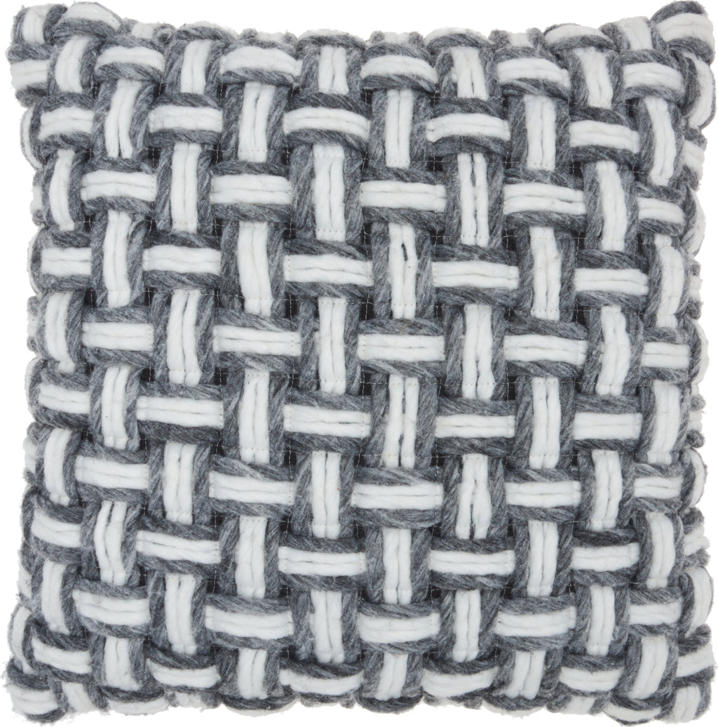 Nourison Life Styles Basketweave Grey by Mina Victory main image
