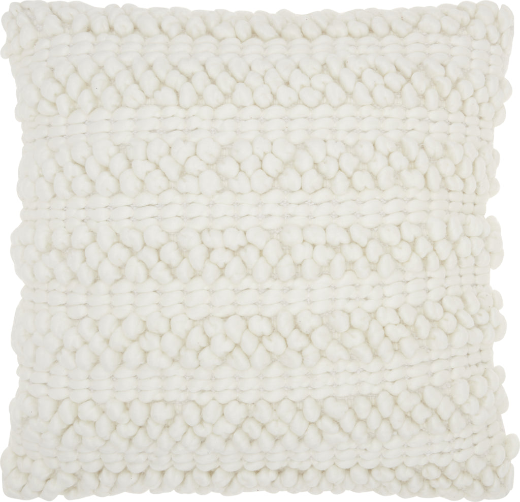 Nourison Life Styles Woven Stripes White by Mina Victory main image