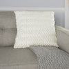 Nourison Life Styles Woven Stripes White by Mina Victory 