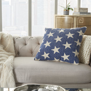 Nourison Life Styles Printed Stars Navy by Mina Victory 