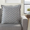 Nourison Life Styles Printed Triangles Indigo  Feature