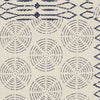 Life Styles Printed Circle Patch Indigo by Nourison 
