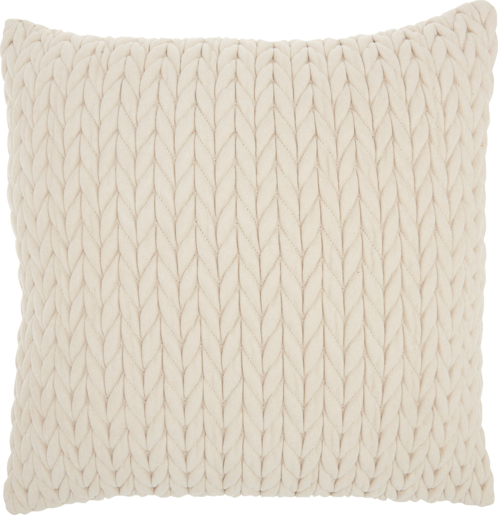 Nourison Life Styles Quilted Chevron Ivory by Mina Victory main image