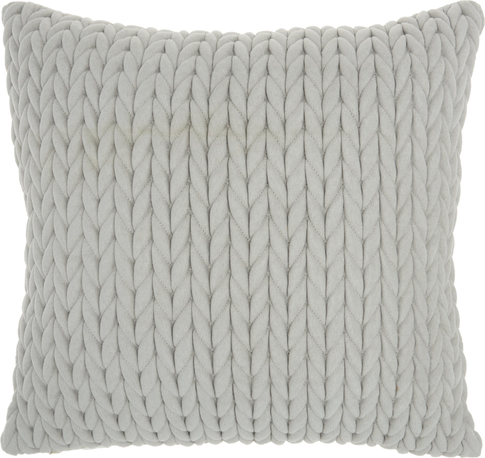 Life Styles Quilted Chevron Lt Grey by Nourison main image