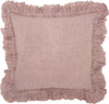 Nourison Life Styles Linen Frilled Border Blush by Mina Victory main image