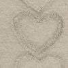 Nourison Life Styles Raised Hearts Khaki by Mina Victory 