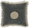 Life Styles Crochet Flower Charcoal by Nourison main image