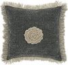 Life Styles Crochet Flower Charcoal by Nourison main image