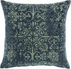 Nourison Life Styles Distress Damask Charcoal by Mina Victory main image