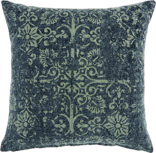 Nourison Life Styles Distress Damask Charcoal by Mina Victory main image