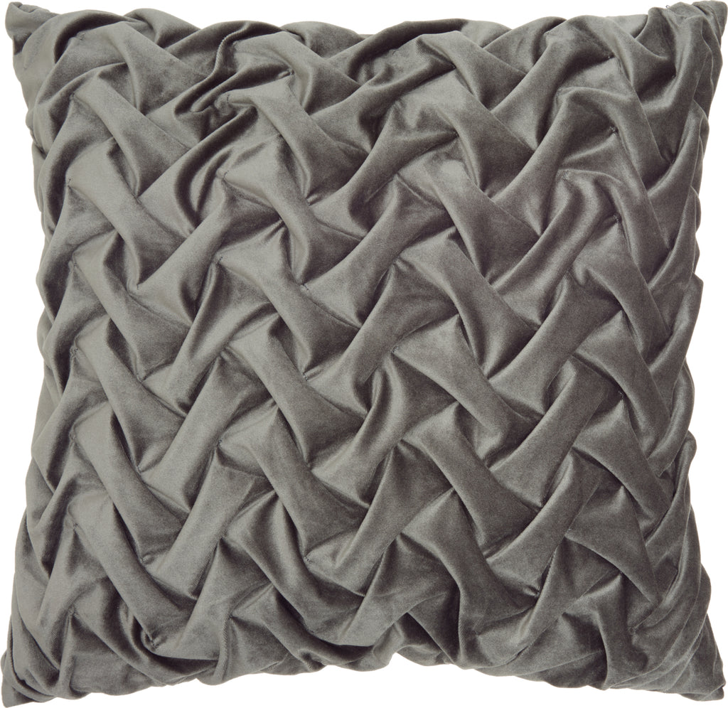 Life Styles Velvet Pleated Waves Dark Grey by Nourison main image