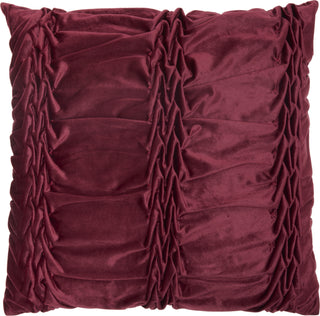 Life Styles Velvet Ruffle Pleats Burgundy by Nourison main image