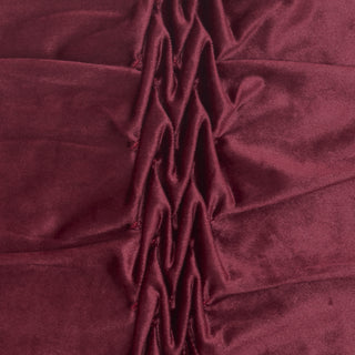 Life Styles Velvet Ruffle Pleats Burgundy by Nourison 