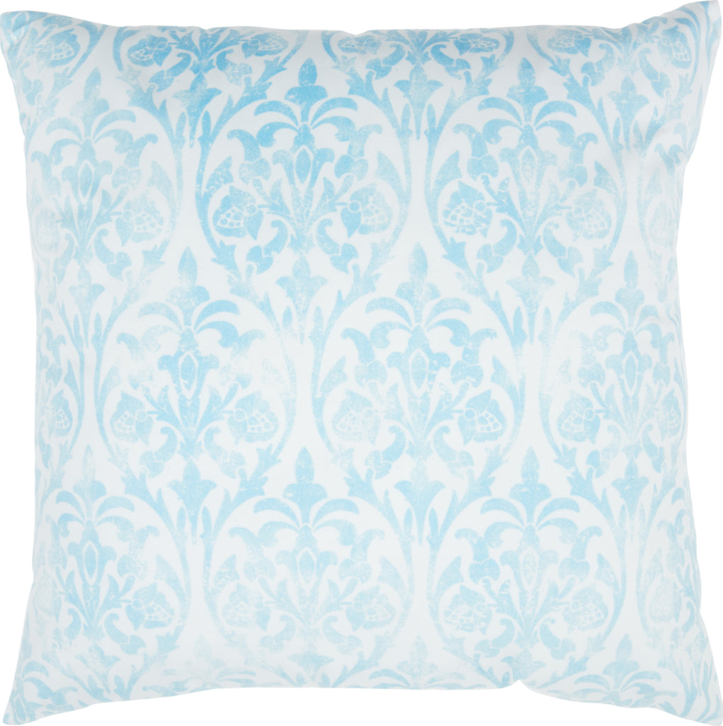 Life Styles Faded Damask Aqua by Nourison main image