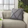 Life Styles Distressed Diamond Grey by Nourison 