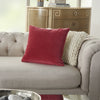 Nourison Life Styles Solid Velvet Red  Feature