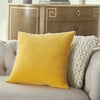 Nourison Life Styles Solid Velvet Yellow  Feature