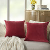Nourison Life Styles Solid Velvet 2 Pack Red  Feature