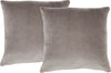 Life Styles Solid Velvet 2 Pack Taupe by Nourison main image