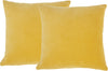 Life Styles Solid Velvet 2 Pack Yellow by Nourison main image